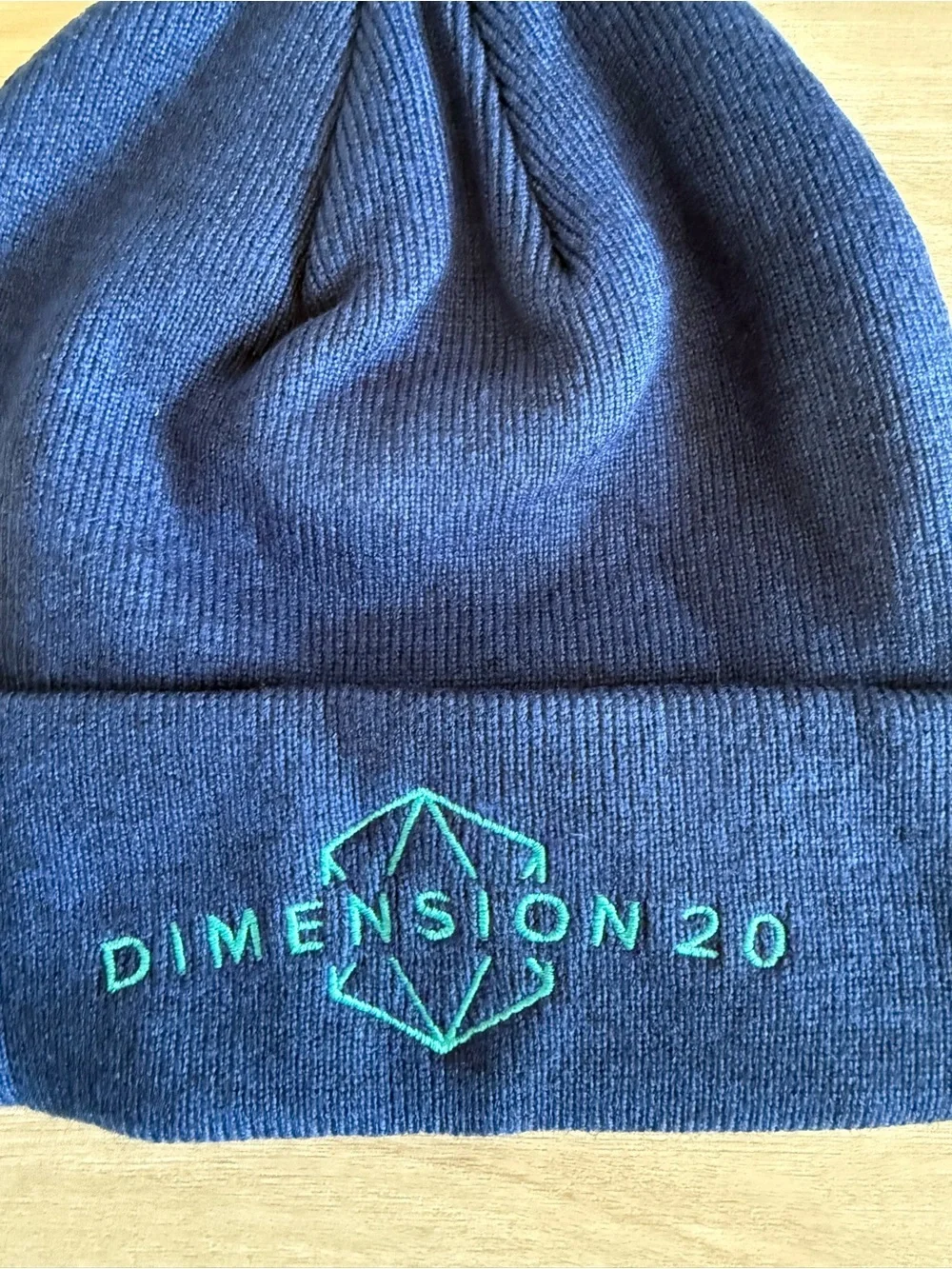 Dropout Dimension 20 Logo Beanie Blue OS NWT IN PACKAGE